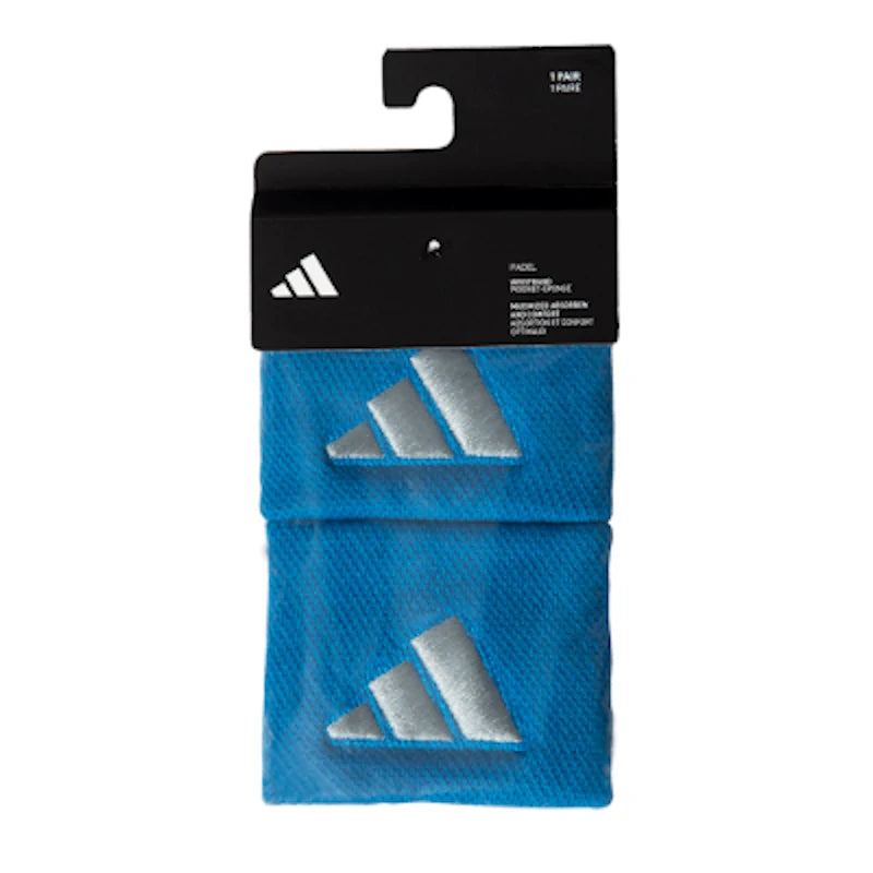 Adidas Small Wristbands – Blue / Grey
