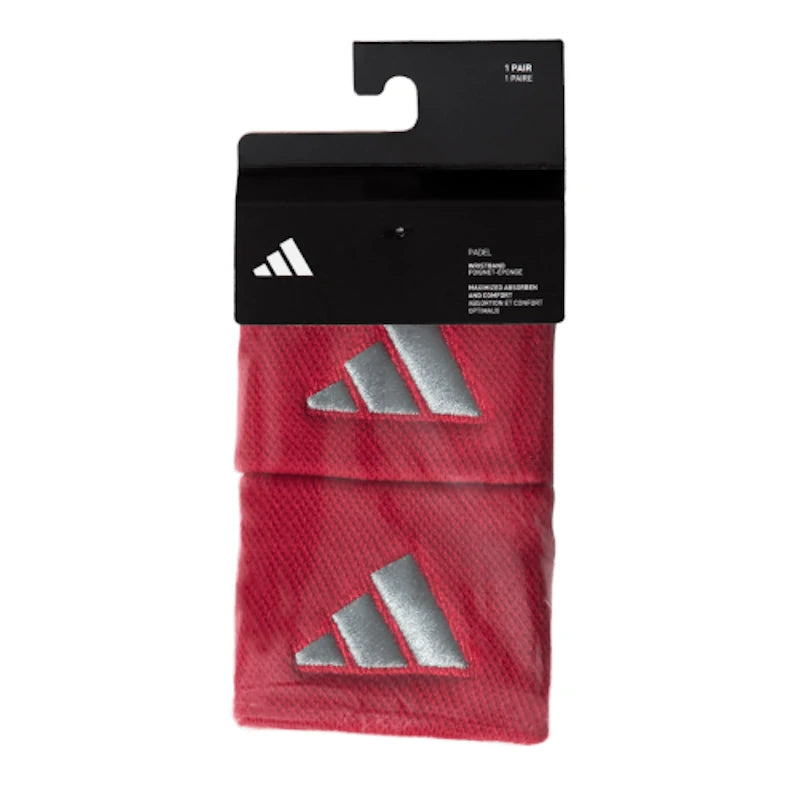 Adidas Small Wristbands – Red / Grey