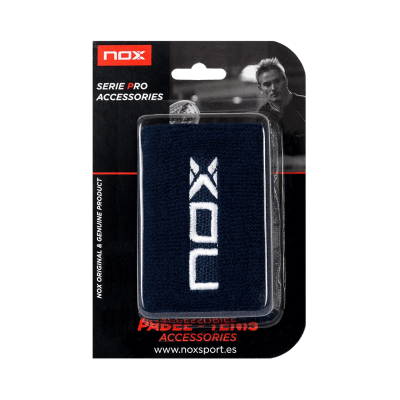 NOX Wristbands – Dark Blue with White logo
