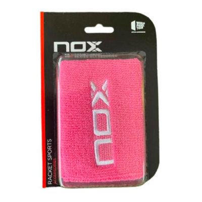 NOX Wristbands – Pink with White logo
