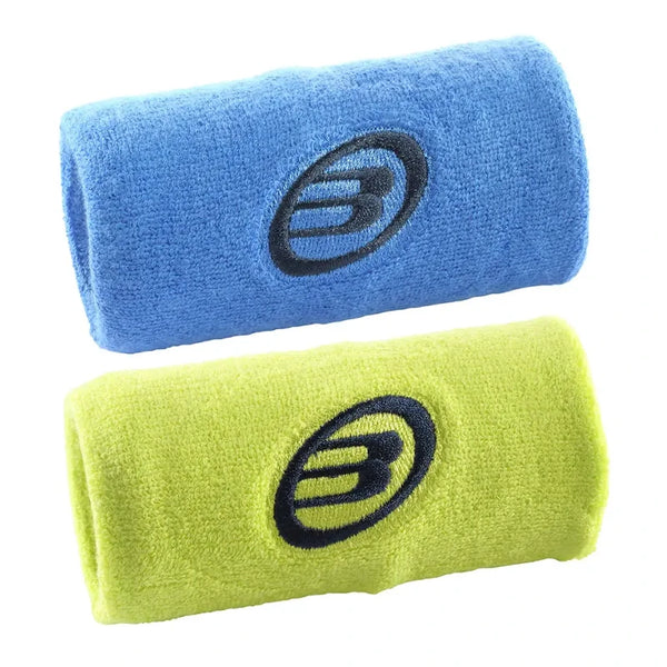 Bullpadel Wristbands – BPMU252 Blue Ink / Yellow Fluoro