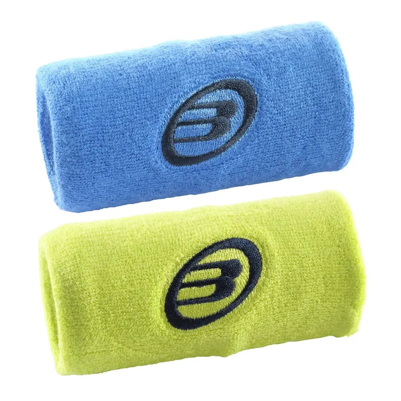 Bullpadel Wristbands – BPMU252 Blue Ink / Yellow Fluoro