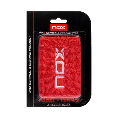 NOX Wristbands – Red with White logo